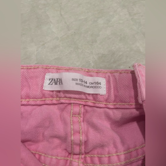 Zara Bottoms Zara Kids Wide Leg Pink Jeans Poshmark